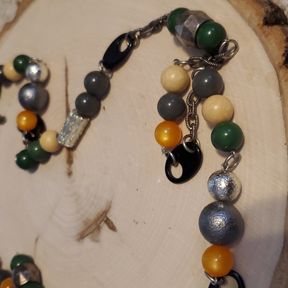 Patch Nyc Multi-Colored Beaded Long Necklace - image 2